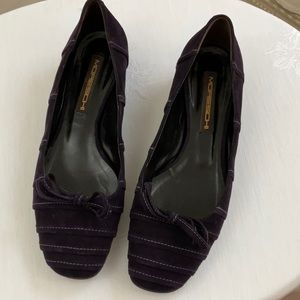 Vintage Purple Suede with Lilac Stitching